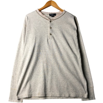 古着 ラルフローレン Ralph Lauren POLO by Ralph Lauren ヘンリーネック Vネック ロングTシャツ ロンT USA製 メンズL相当/eaa590465