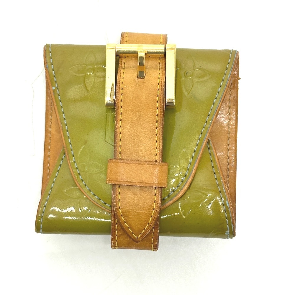 ルイヴィトン LOUIS VUITTON ラフィエット・ストリート M91013 バングル コインケース アクセサリー ブレスレット モノグラムヴェルニ グリーン