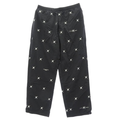 Supreme シュプリーム UNDERCOVER アンダーカバー 23SS × UNDERCOVER アンダーカバー Track pants 刺繍 総柄 トラックパンツ ブラック ブラック系 L【美品】【中古】