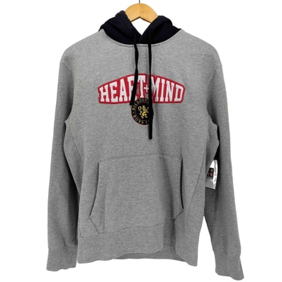HEART AND MIND フロントロゴ フード 切替 プルオーバー パーカー【1139666906308】