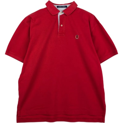 古着 トミーヒルフィガー TOMMY HILFIGER 半袖 ポロシャツ メンズM相当/eaa643561