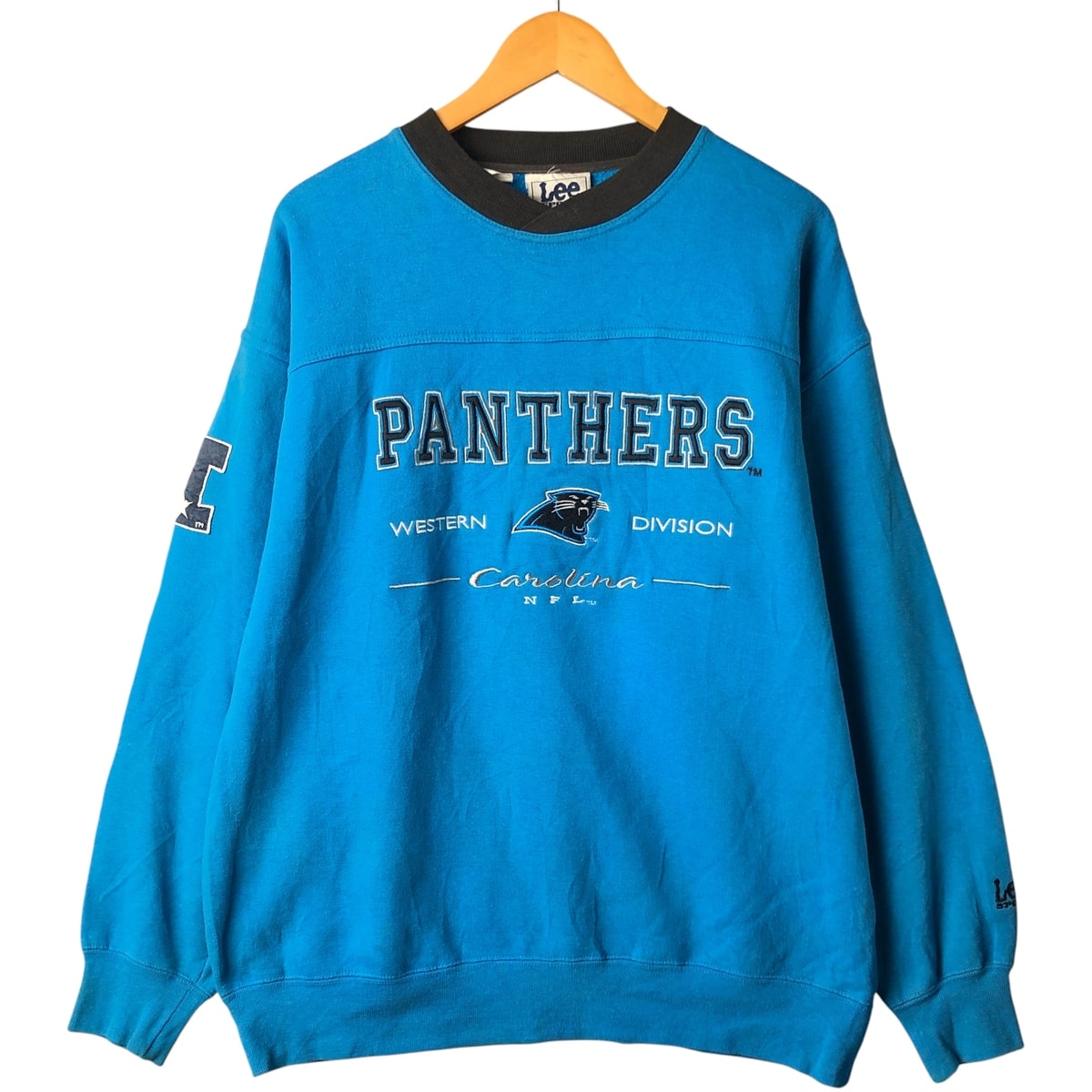 古着 90年代 リー Lee SPORT スウェットシャツ トレーナー メンズL相当 NFL CAROLINA PANTHERS カロライナパンサーズ ヴィンテージ/eaa482904