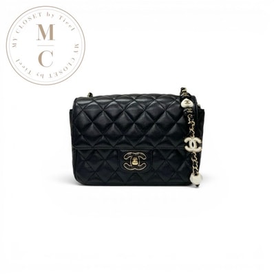 シャネル CHANEL バッグ ショルダーバッグ ブラック ゴールド マトラッセ ココマーク ハート チェーン ターンロック