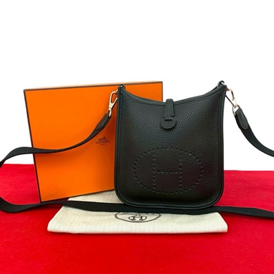 HERMES エルメス エヴリン TPM トリヨンクレマンス ショルダーバッグ ブラック
64620