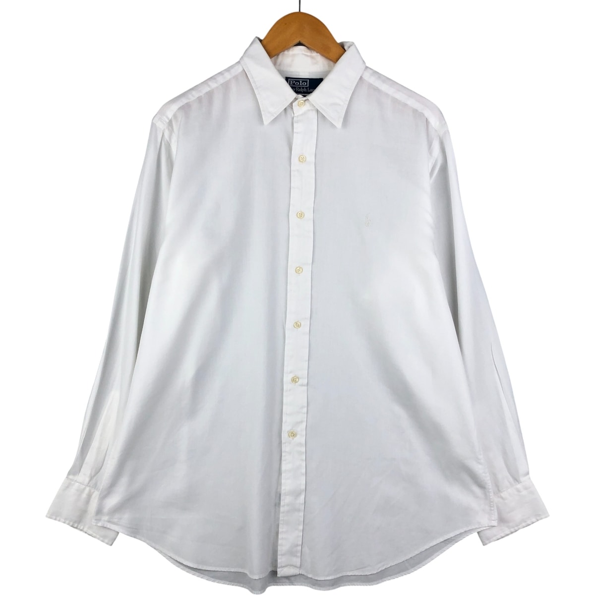 古着 ラルフローレン Ralph Lauren POLO by Ralph Lauren ANDREW 長袖 コットンシャツ メンズL相当/eaa592718