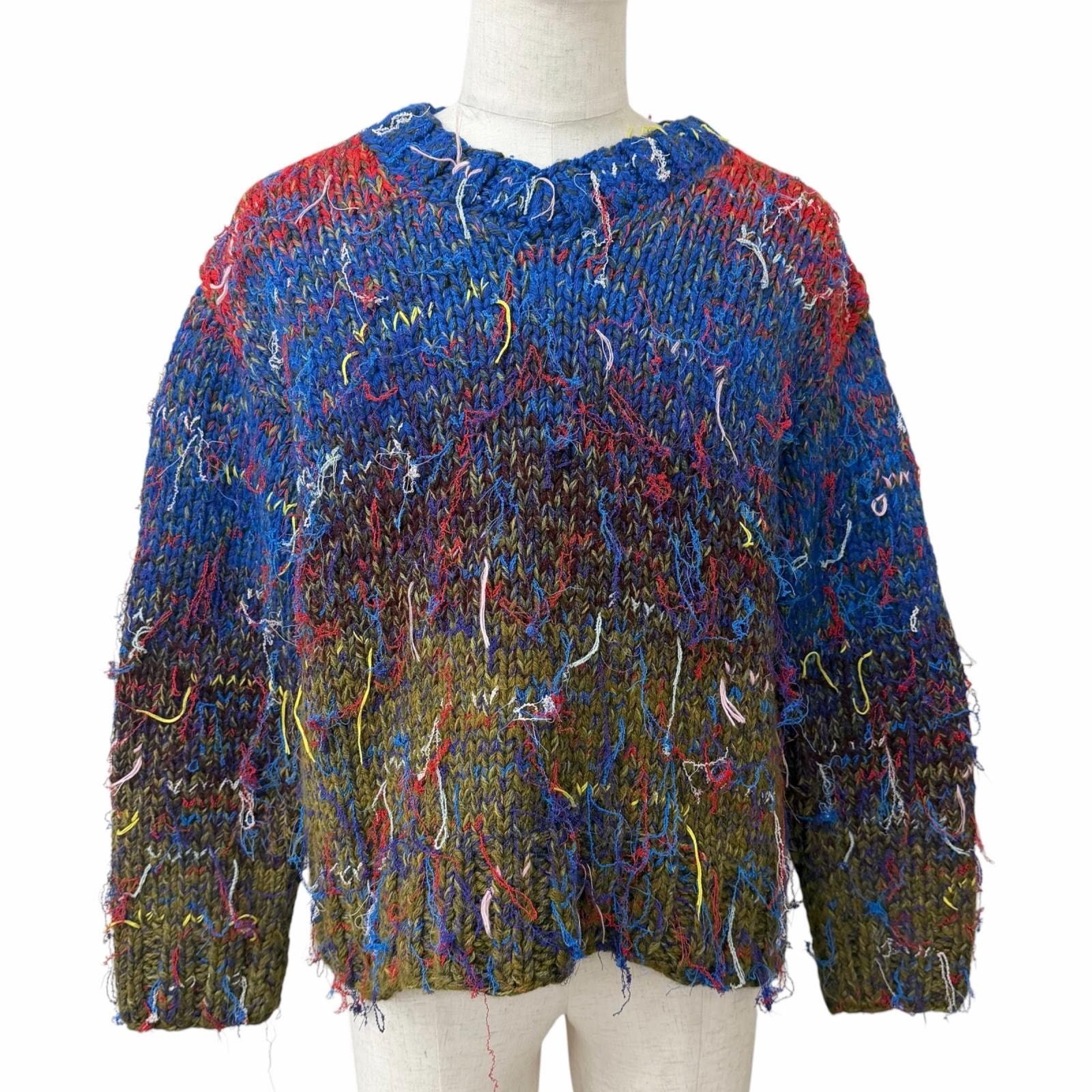 極美品 メゾンマルジェラ10 ニット Handmade Knit Sweater