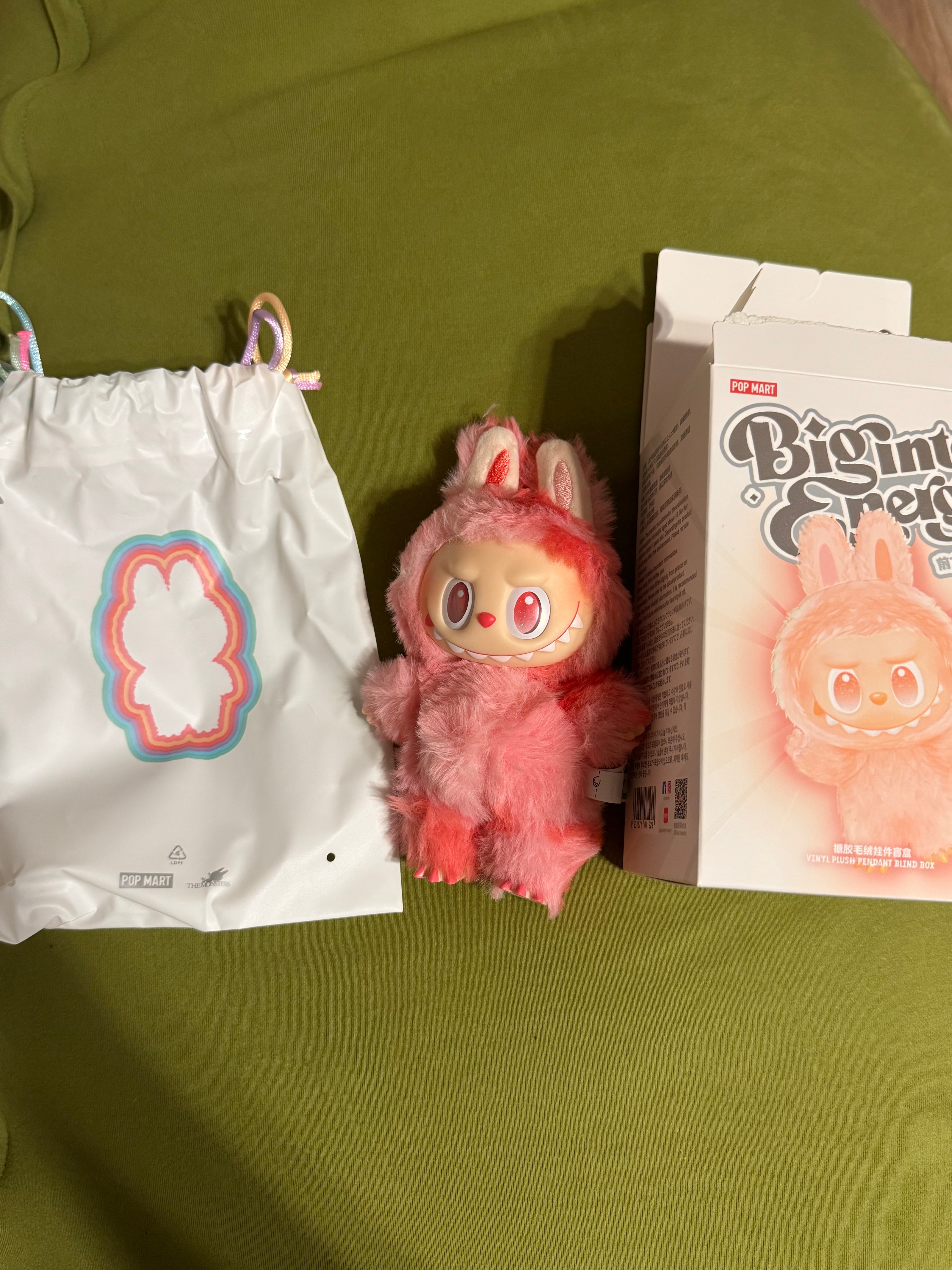 POP MART THE MONSTERS (LABUBU) Big into Energy Series Plush Pendant LOVE