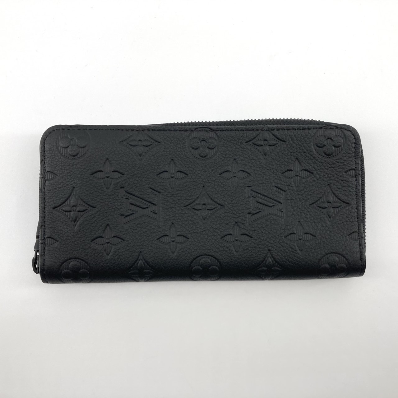LOUIS VUITTON(ルイ・ヴィトン) ヴェルティカル モノグラムシャドウ レザー ラウンドファスナー M62902 長財布 ブラック