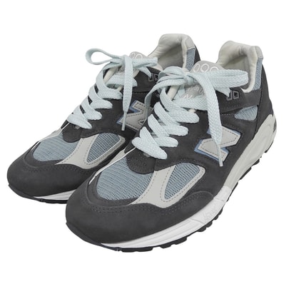 ニューバランス 美品 Ronnie Fieg チャコール スニーカー USA製 シューズ メンズ グレー 26cm M990KT2 26