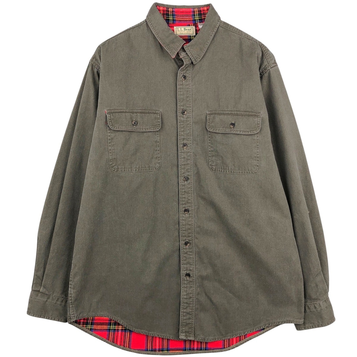 古着 70~80年代 エルエルビーン L.L.Bean 長袖 コットンシャツ USA製 メンズL相当 ヴィンテージ/eaa643355