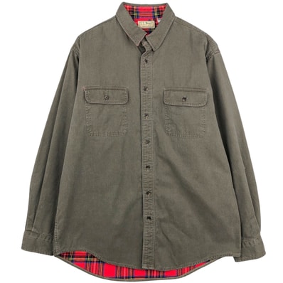 古着 70~80年代 エルエルビーン L.L.Bean 長袖 コットンシャツ USA製 メンズL相当 ヴィンテージ/eaa643355