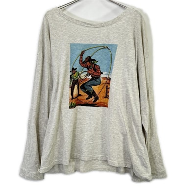 メゾンマルジェラ 1 10【美品/国内正規/24年製】S50GC0692 カウボーイ 長袖Tシャツ XL