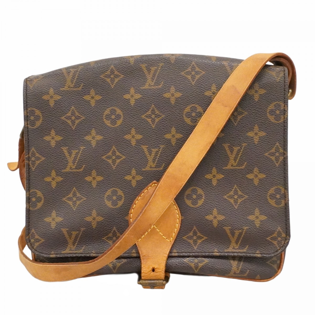 【6da0571】ルイヴィトン ショルダーバッグ モノグラム カルトシエールGM M51252 ブラウン【中古】レディース