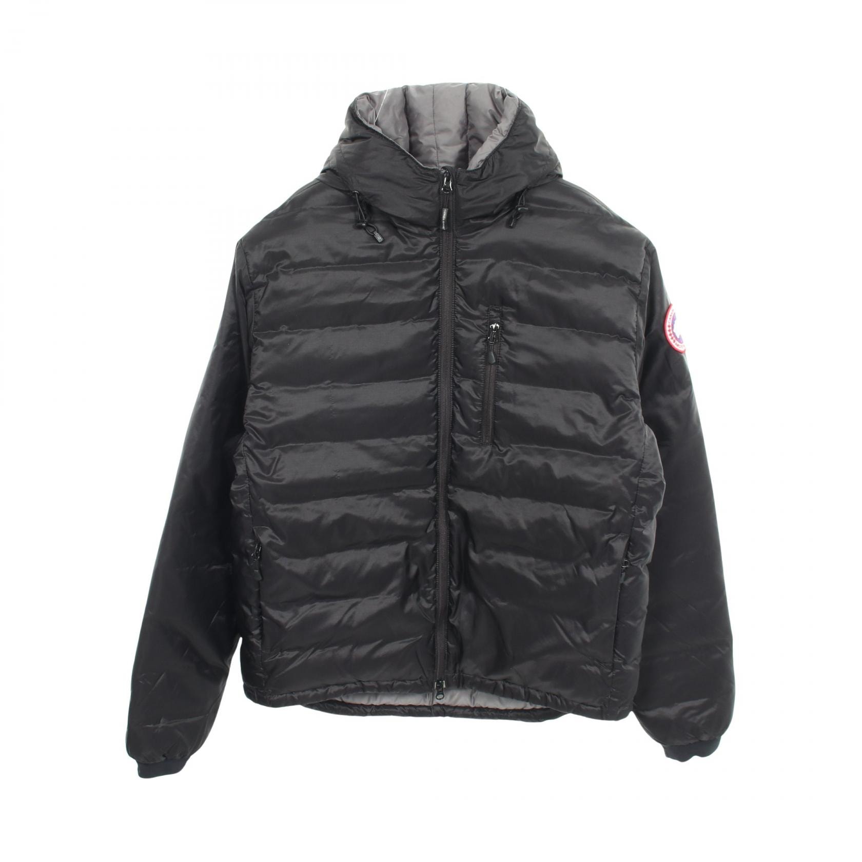 カナダグース CANADA GOOSE Lodge Hoody ロッジ フード付き ダウンジャケット 衣料品 アウター ナイロン メンズ ブラック系 【中古】