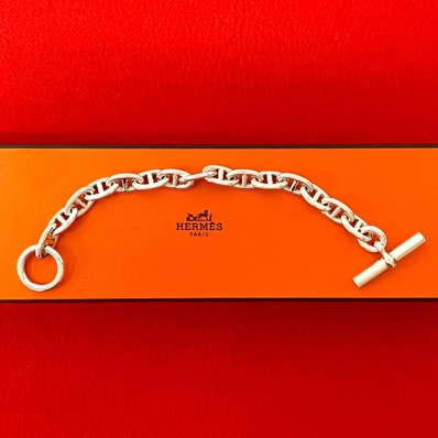 HERMES エルメス シェーヌダンクル MM15 シルバー925 ブレスレット シルバー
13534