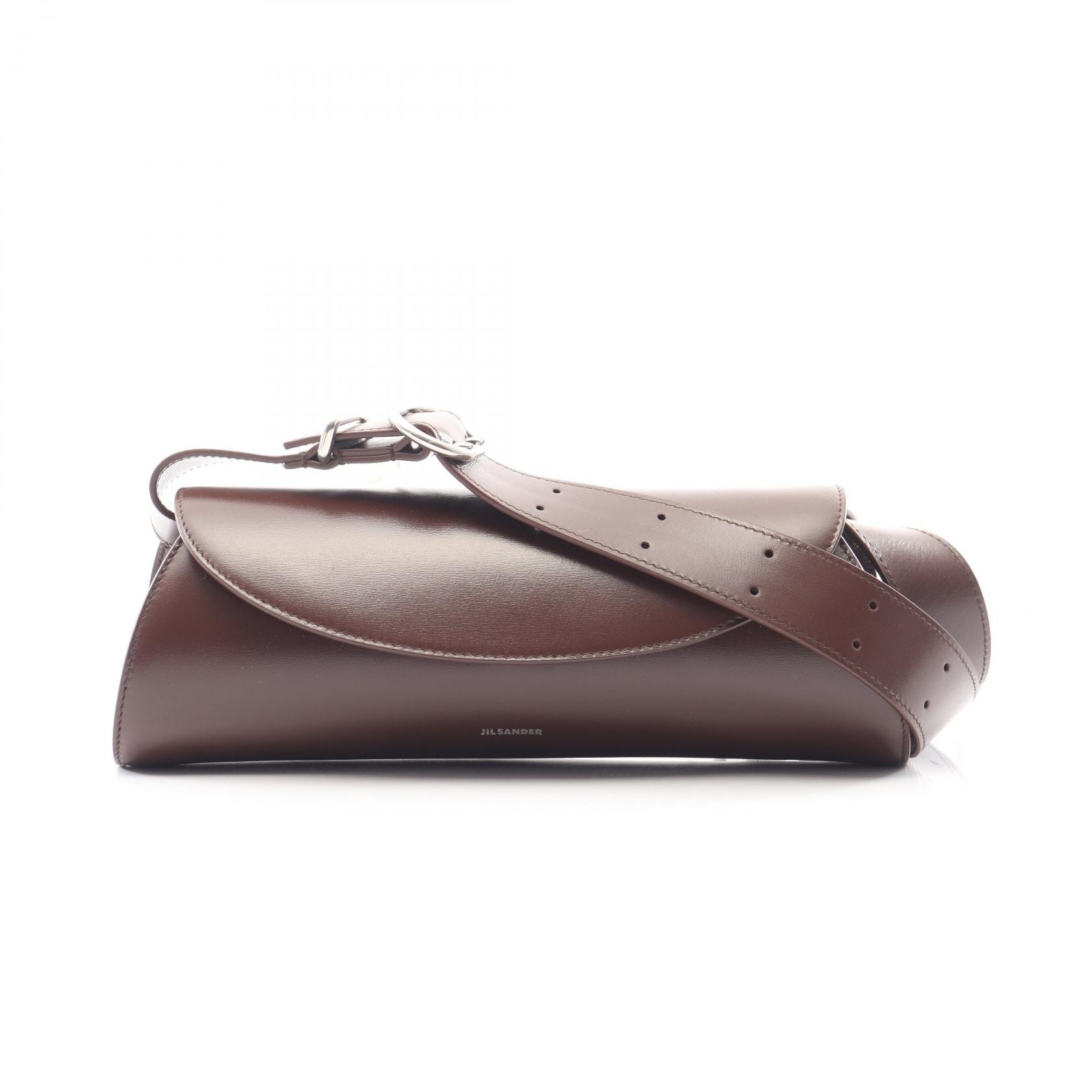 ジルサンダー JIL SANDER CANNOLO カンノーロ スモール ショルダーバッグ バッグ レザー レディース ブラウン系 J07WD0023P5355205 【新品】