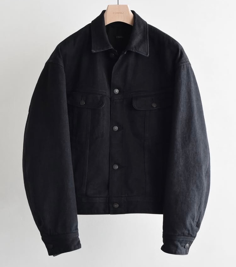 26AW comoli ブラックデニムジャケット サイズ2