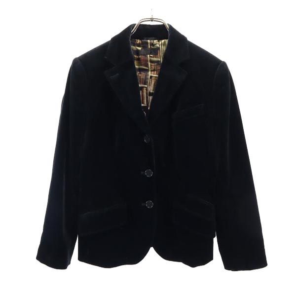 やや傷や汚れあり】Paul Smith ベロア テーラードジャケットの