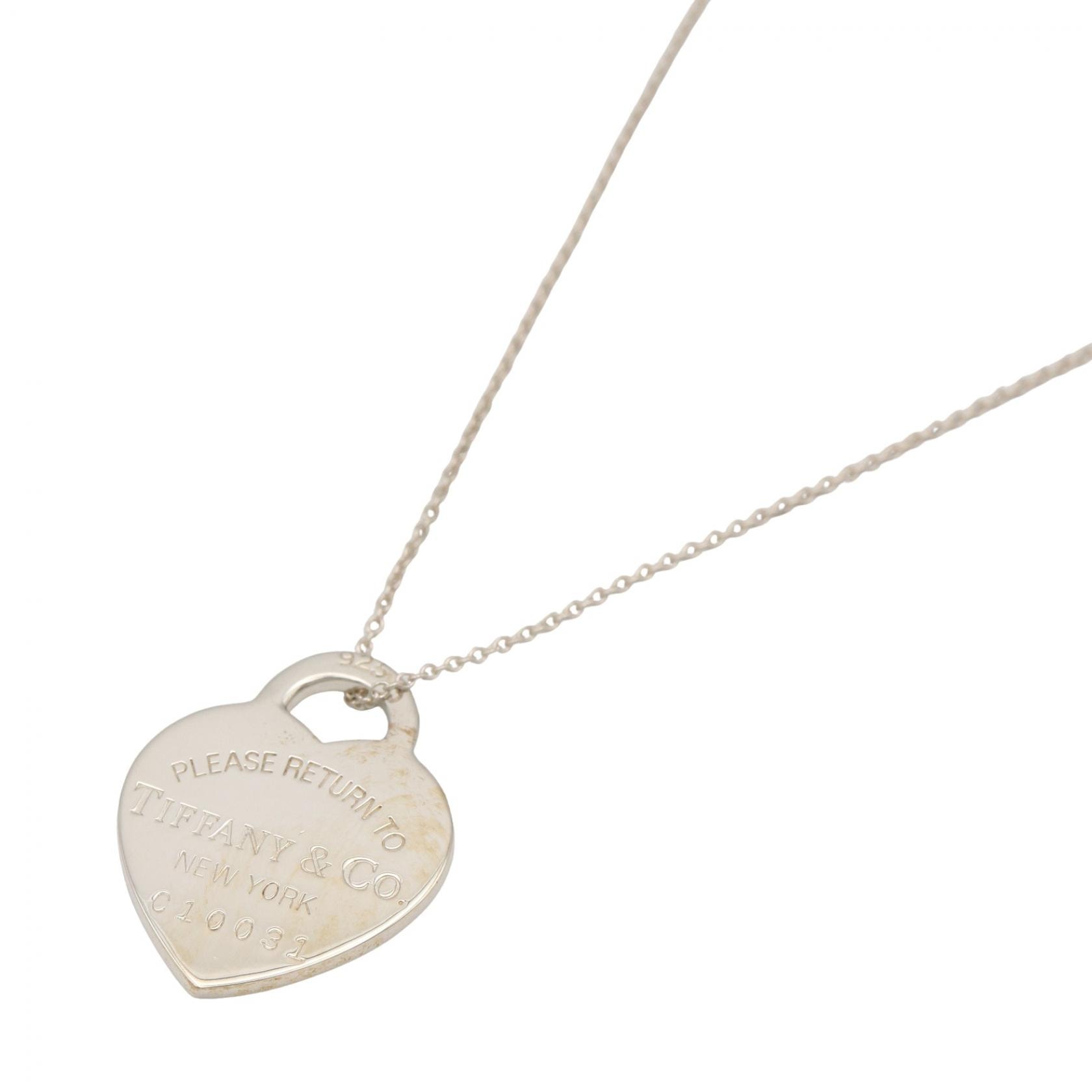 ティファニー TIFFANY&CO リターントゥ ハート ネックレス SM ネックレス ジュエリー シルバー925 レディース シルバー系 【中古】