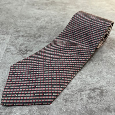 【Christian Dior】クリスチャンディオール ドット柄ネクタイ ドットモチーフ シルク100% メンズ イタリア製 グレー 灰色 ドット柄 水玉柄 小紋柄 ビジネスネクタイ ブランドネクタイ フォーマルネクタイ マイクロドットデザイン
