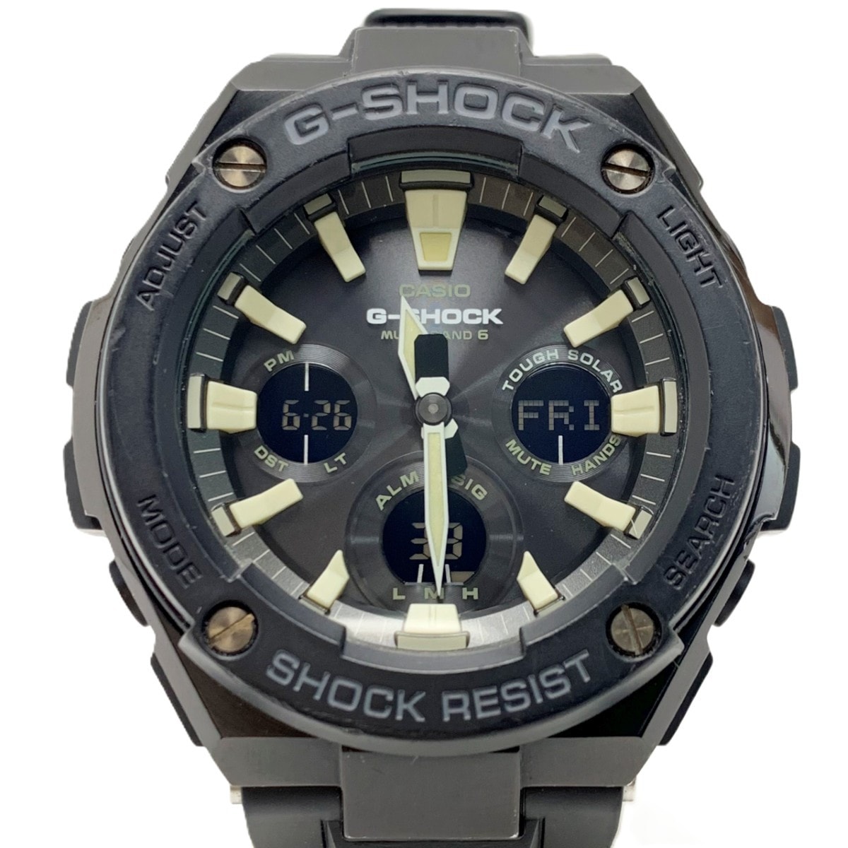 CASIO カシオ G-SHOCK 電波ソーラー ラバー  GST-W120L-1BJF メンズ