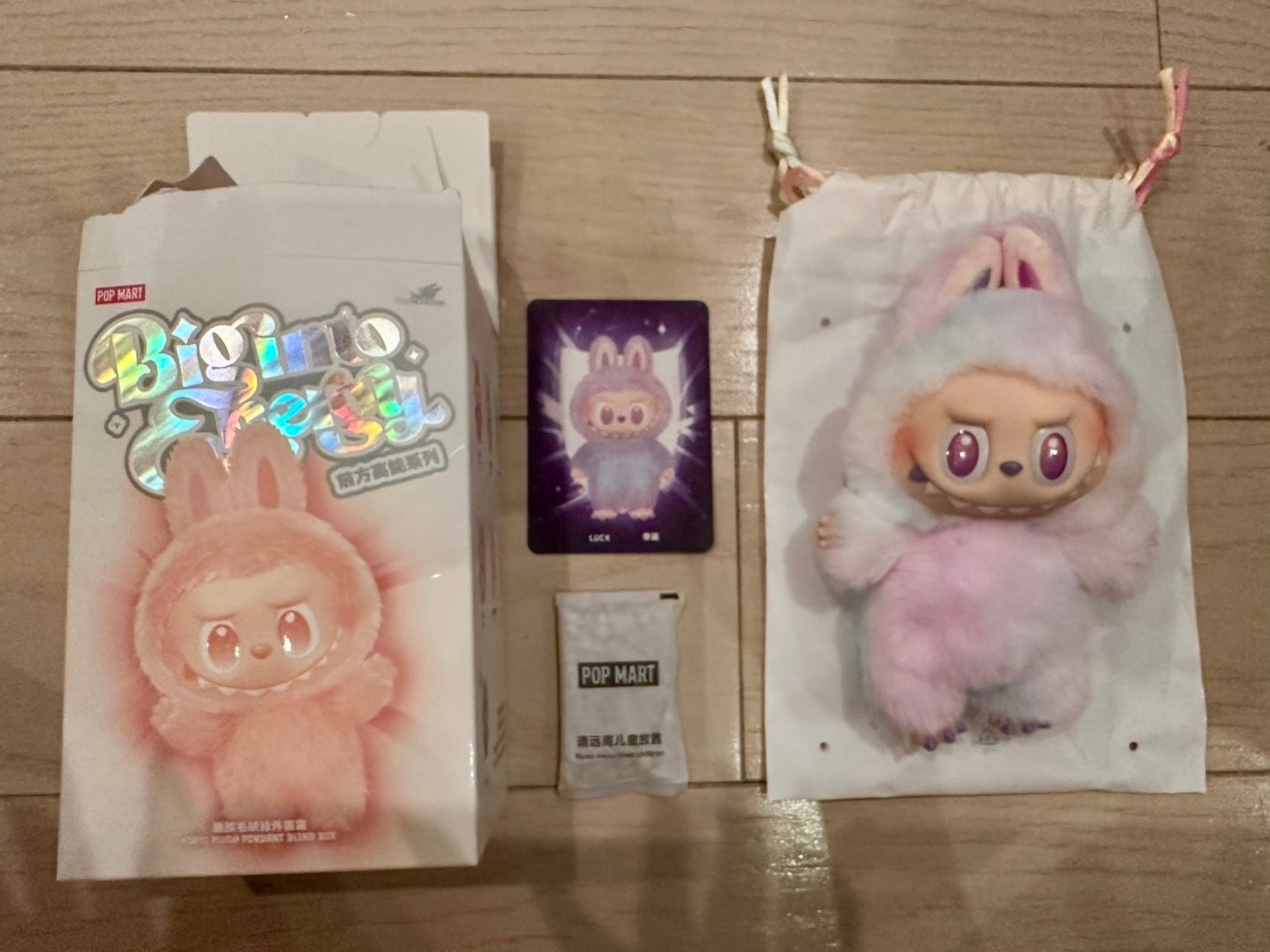 POP MART THE MONSTERS (LABUBU) Big into Energy Series Plush Pendant LUCK