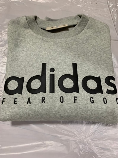 adidas x FEAR OF GOD ATHLETICS Cotton Fleece Crew Neck "Medium Grey Heather"