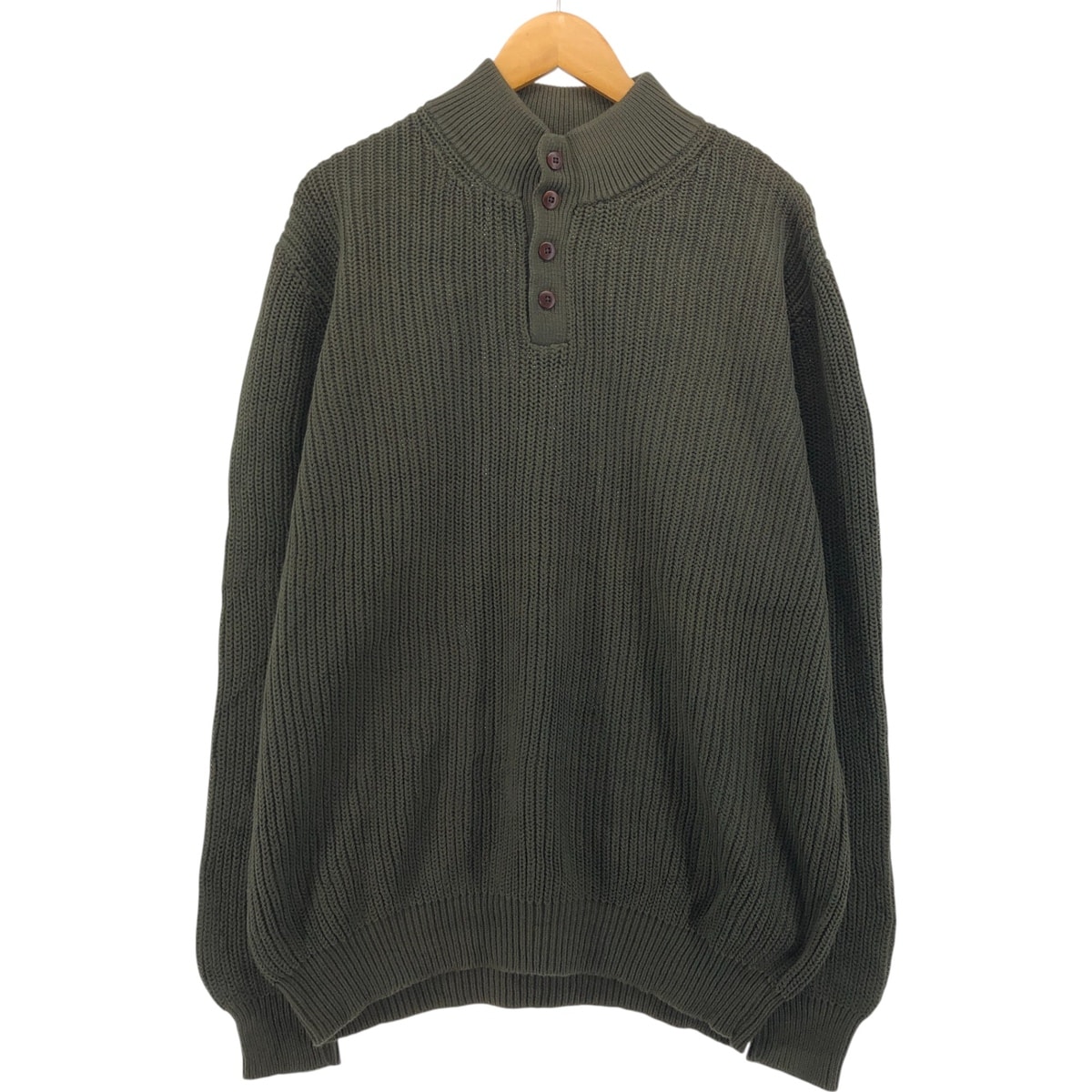 古着 90~00年代 エルエルビーン L.L.Bean コットンニットハーフボタンセーター メンズXL相当 ヴィンテージ/eaa546794