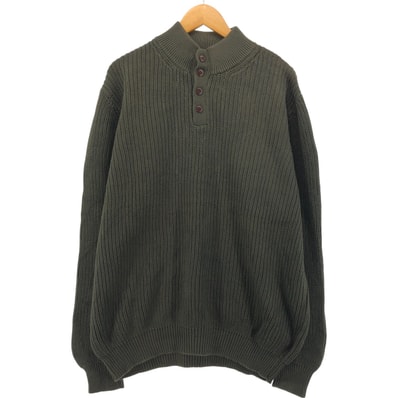 古着 90~00年代 エルエルビーン L.L.Bean コットンニットハーフボタンセーター メンズXL相当 ヴィンテージ/eaa546794