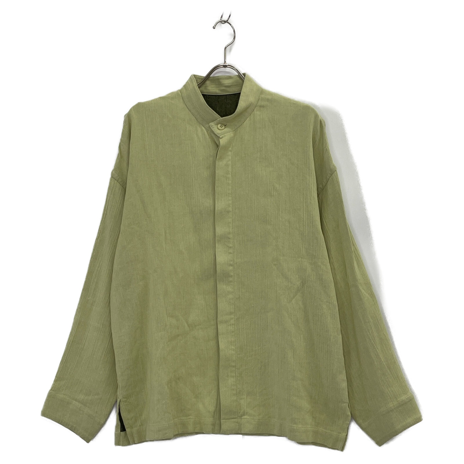 イッセイミヤケメン 25SS LA51FJ078 DOUBLE WEAVE CREPE ﾊﾝﾄﾞｶﾗｰｼｬﾂ 3