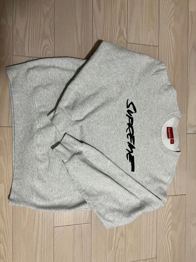 Supreme Futura Logo Crewneck "Grey"