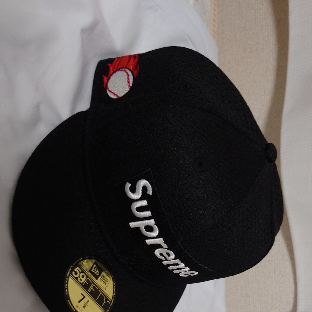 Supreme Mesh Box Logo New Era "Black"