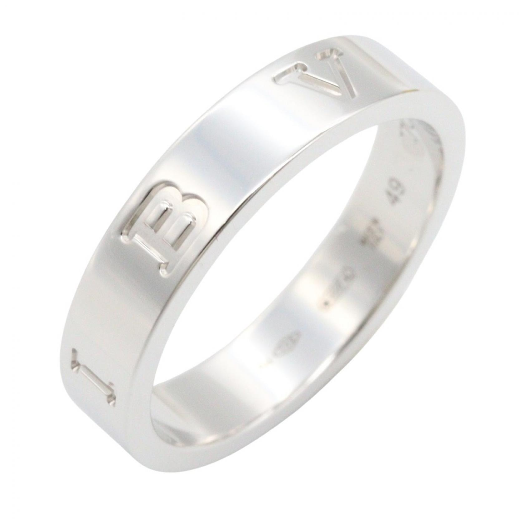 ブルガリ BVLGARI B-zero1 ビーゼロワン エッセンシャルリング リング・指輪 ジュエリー K18WG(ホワイトゴールド) レディース シルバー系 360396 【中古】
