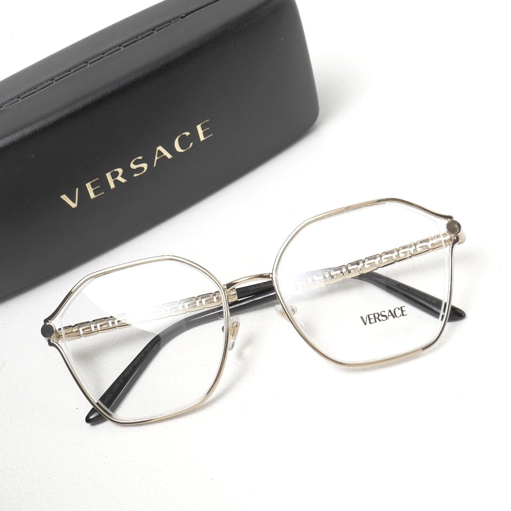 ■未使用品■VERSACE ヴェルサーチ グレカ メガネ サイズ55□18 145 眼鏡 イタリア製 20260924/RB1124