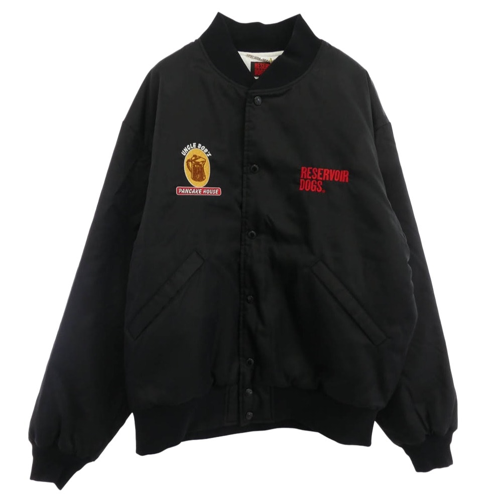 WACKO MARIA ワコマリア ジャケット 24AW RD-WM-BL01 RESERVOIR DOGS レザボア・ドッグス NYLON VARSITY JACKET ナイロン バーシティ ジャケット ブラック系 XL【中古】