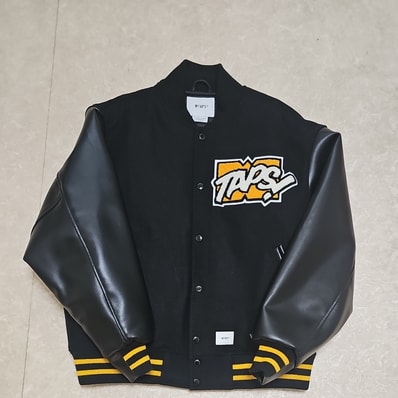 Wtaps New Year's Limited Varsity Jacket Wool. Melton. Toon! "Black"