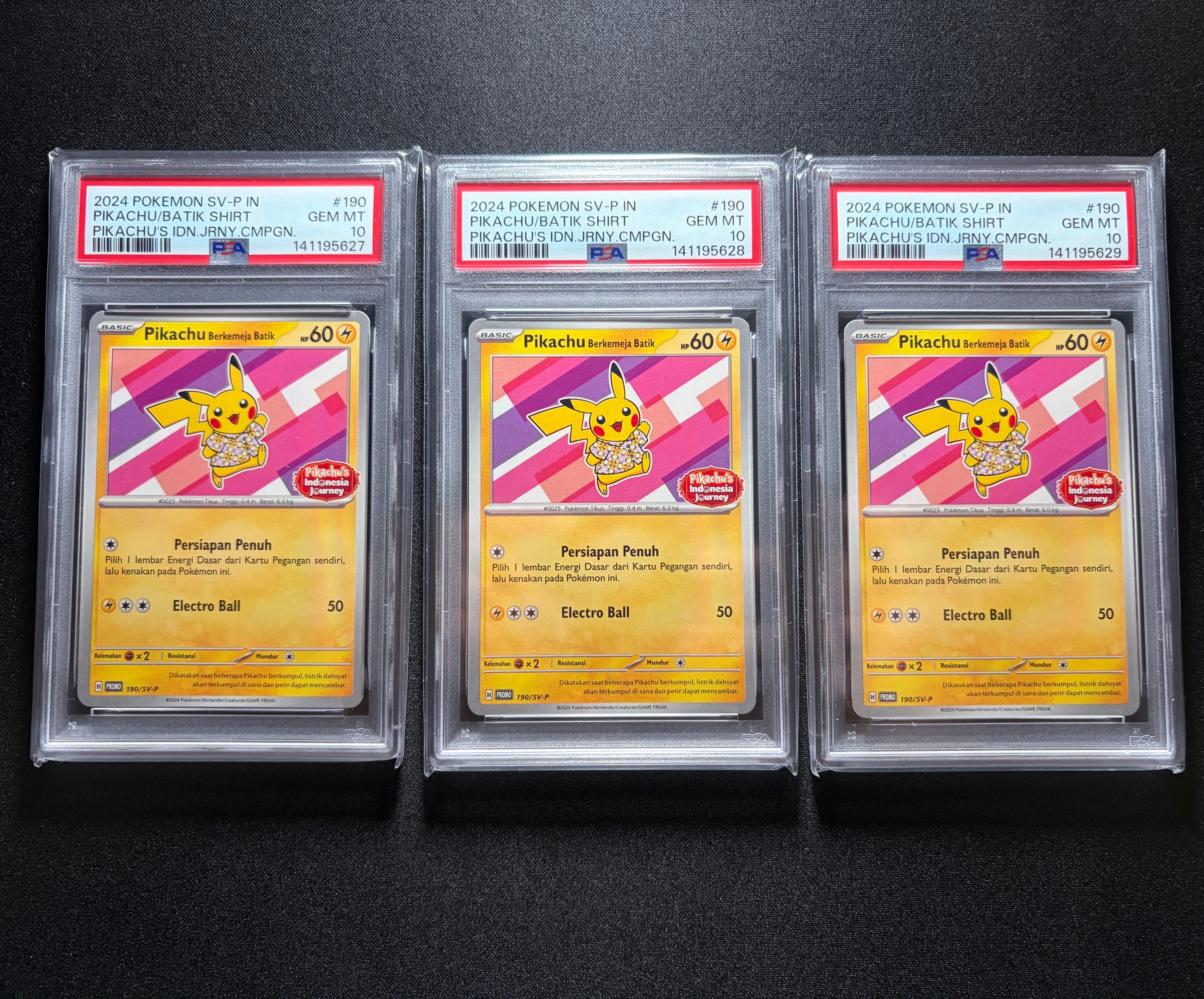 PSA10】バティックシャツを着たピカチュウ (フラワーピカチュウ柄) P