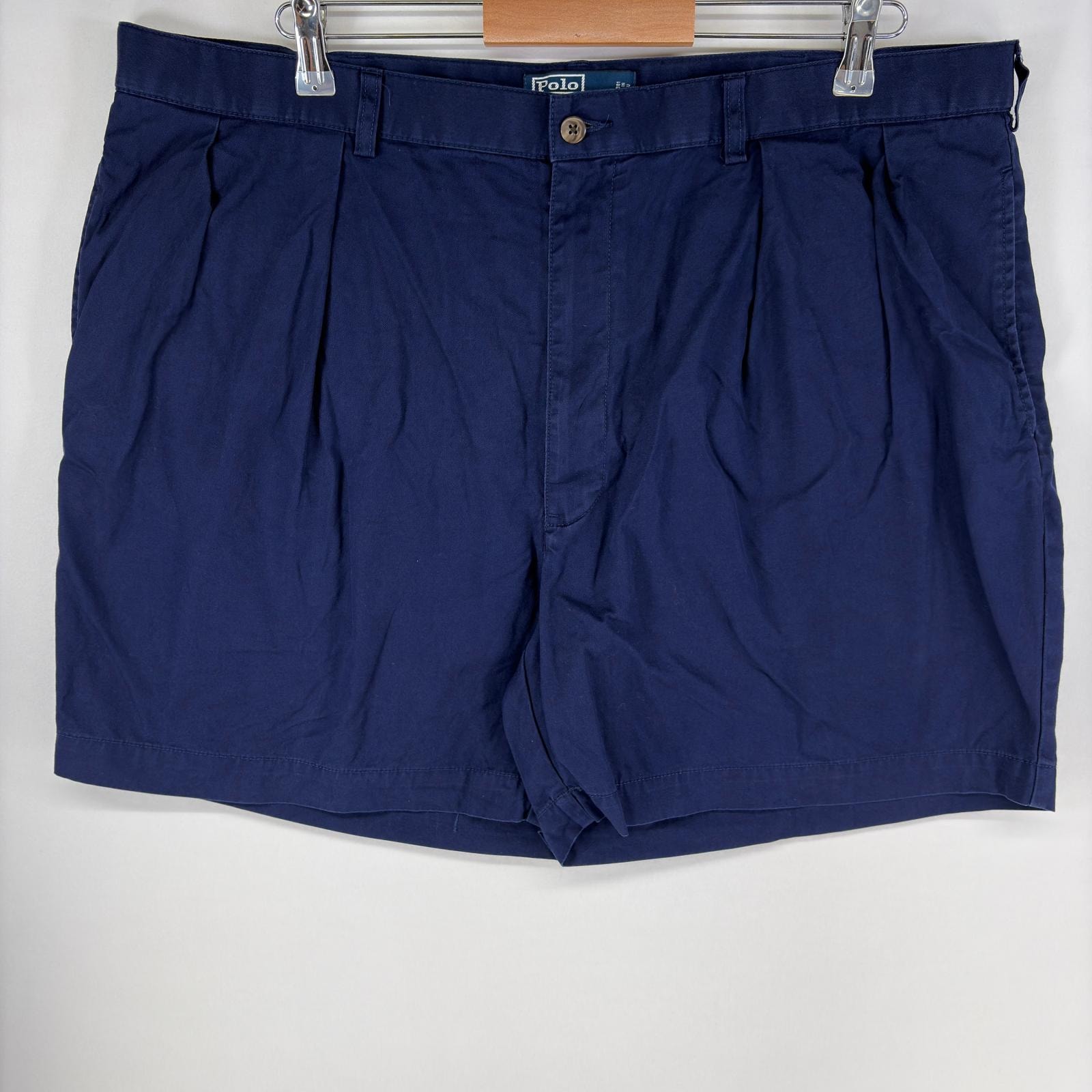 古着 ポロバイラルフローレン Polo by Ralph Lauren ショートパンツ チノパン 2タック ショーツ ハーフパンツ w42 ネイビー系 メンズ