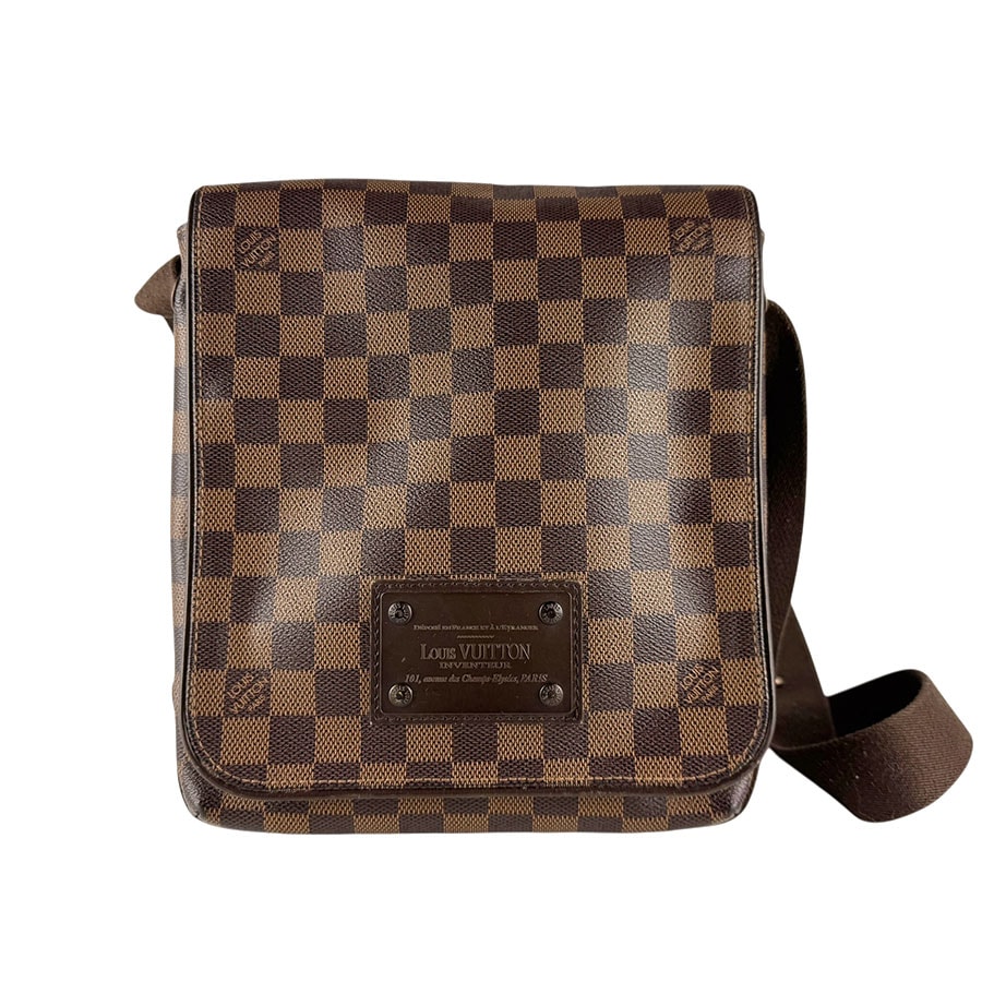 ルイ ヴィトン LOUIS VUITTON 斜め掛けショルダーバッグ ダミエ ブルックリンPM ダミエキャンバス ブラウン レディース N51210【中古】 z8559