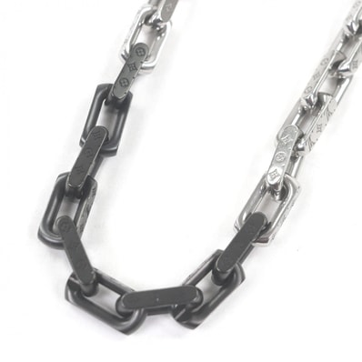 美品 ルイヴィトン ネックレス モノグラムチェーン シルバー M00677