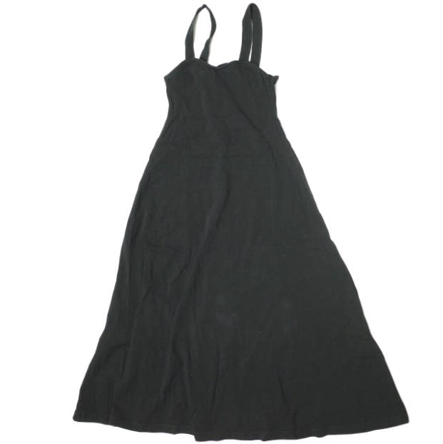 LOS ANGELES APPAREL x Ray BEAMS ロサンゼルスアパレル レイビームス 別注 アメリカ製 Camisole Onepiece キャミソールワンピース S ブラック ロング LIMITED EDITION トップス g20420