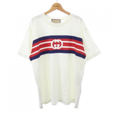 グッチ GUCCI インターロッキングGストライプ プリント 616036 XJDAG Tシャツ