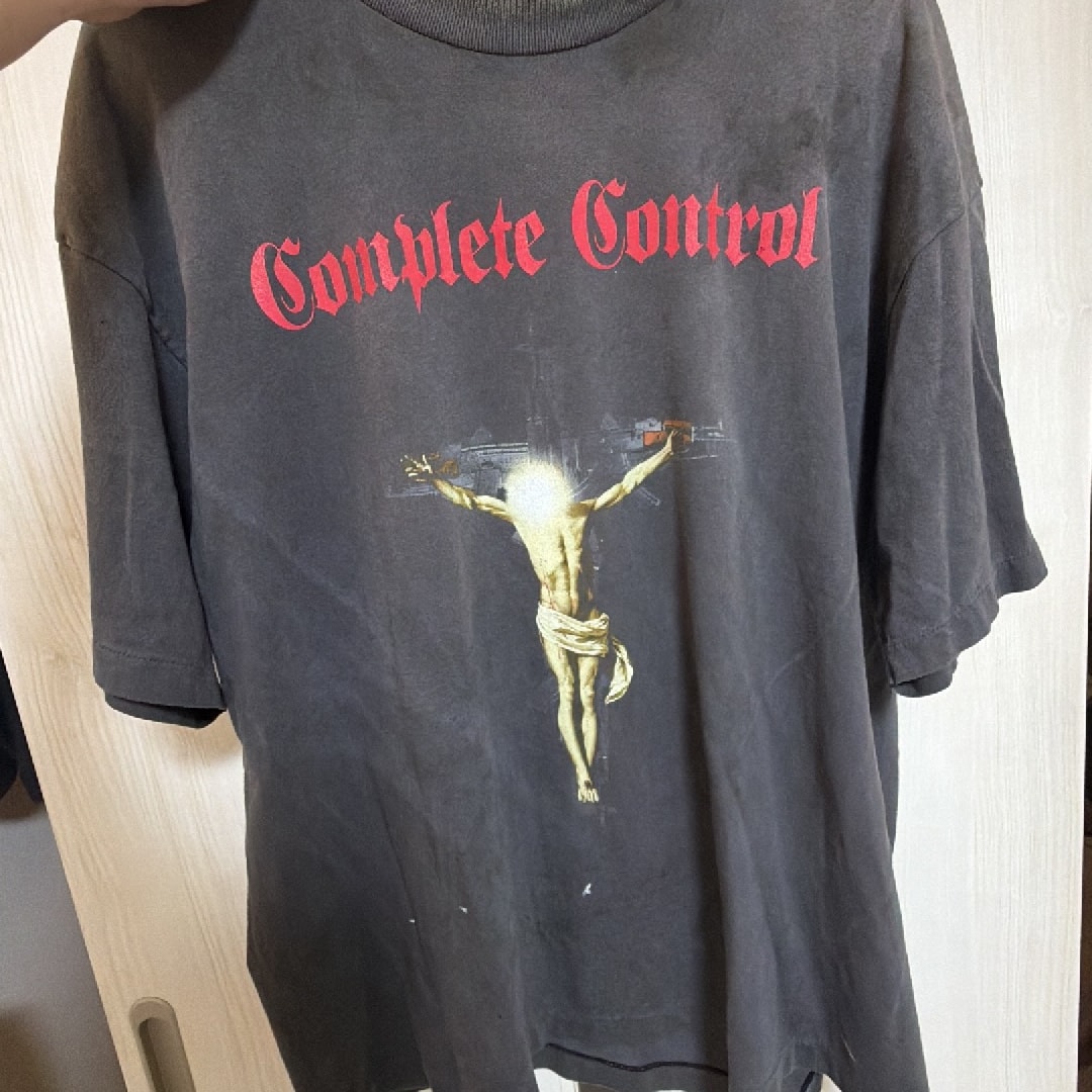 SAINT Mxxxxxx x Kosuke Kawamura SS Tee Complete Contrl "Black" SM-HR8-0000-C25