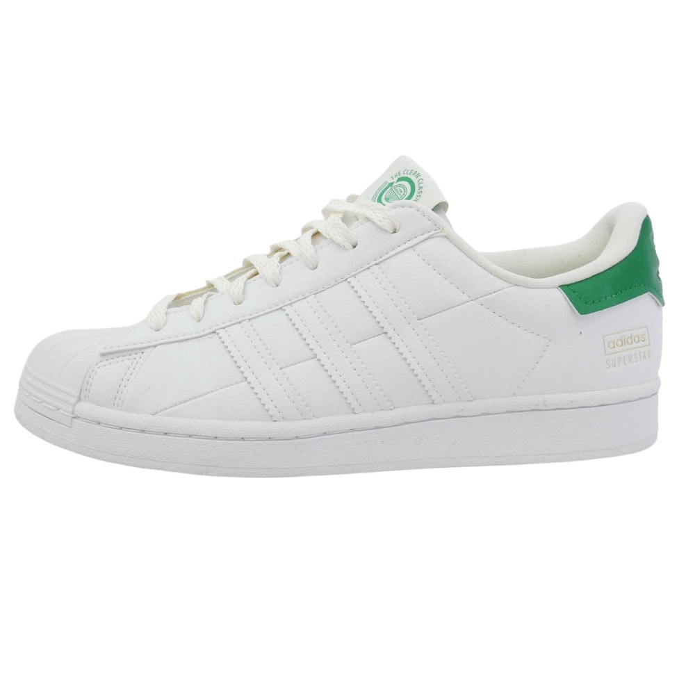 adidas アディダス スニーカー FY5480 Superstar スーパースター ローカット スニーカー ホワイト系 グリーン系 ゴールド系 27cm【中古】