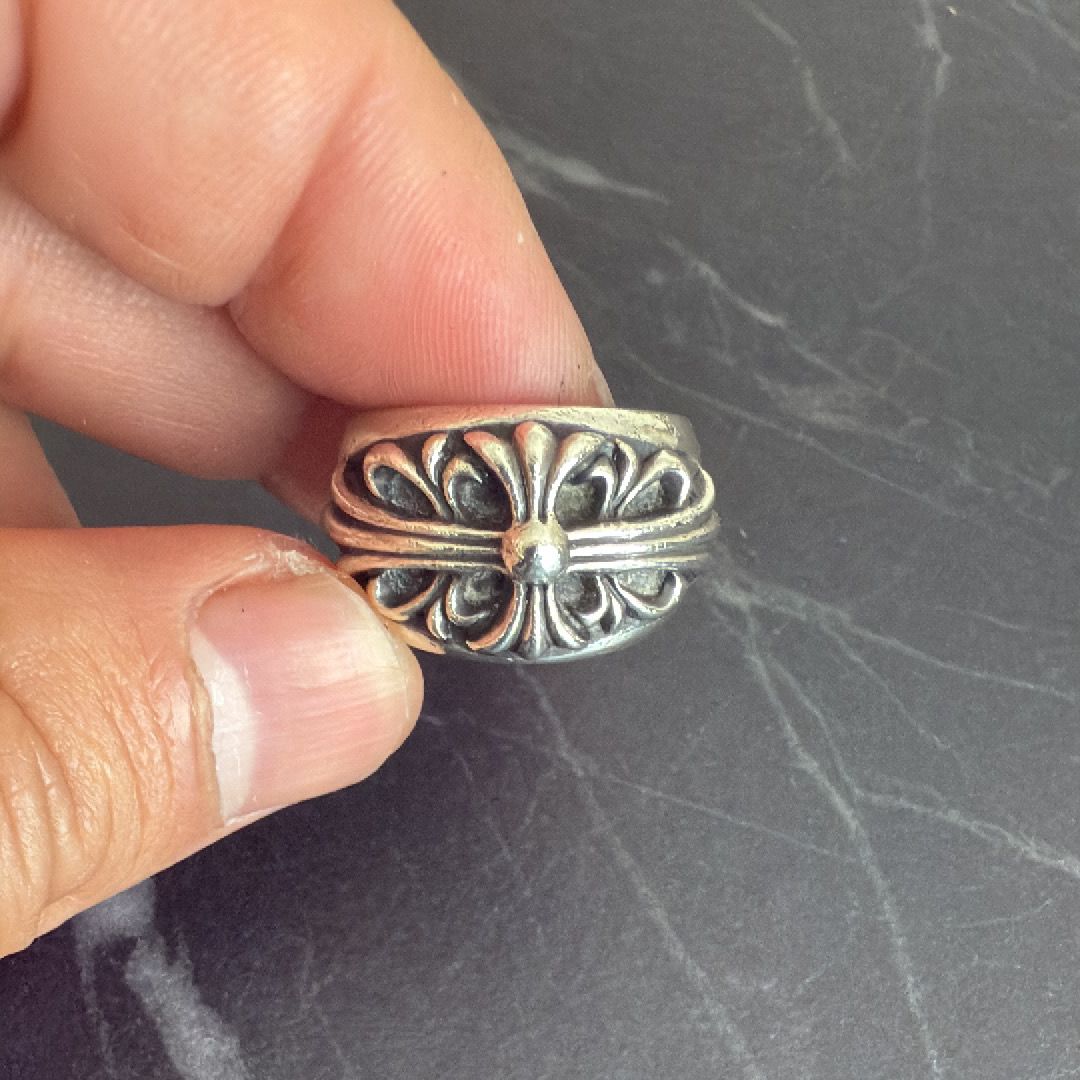 Chrome Hearts Floral Cross Ring "Silver"