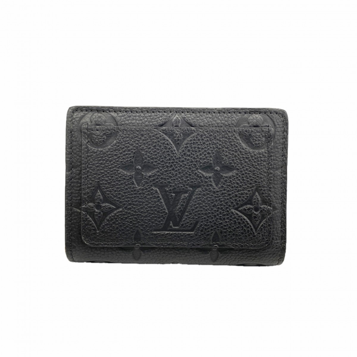 ★最終価格【6cd5809】ルイヴィトン 財布 モノグラム・アンプラント ポルトフォイユクレア M80151 ノワール【中古】レディース