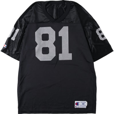 古着 チャンピオン Champion NFL OAKLAND RAIDERS オークランドレイダーズ メッシュ ゲームシャツ フットボールシャツ USA製 メンズXXL相当/eaa662668