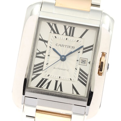 ☆良品 カルティエ タンクアングレーズMM W5310007 ボーイズ 【中古】