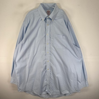 古着 ブルックスブラザーズ Brooks Brothers 長袖シャツ ボタンダウン ポケット XL ブルー系 チェック メンズ