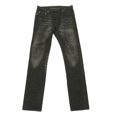 DIOR HOMME ディオールオム 03AW Hedi Slimane archive 03SS エディ期 爪跡ダメージ加工 ブラックデニム パンツ ジーンズ インディゴブルー系 32【中古】